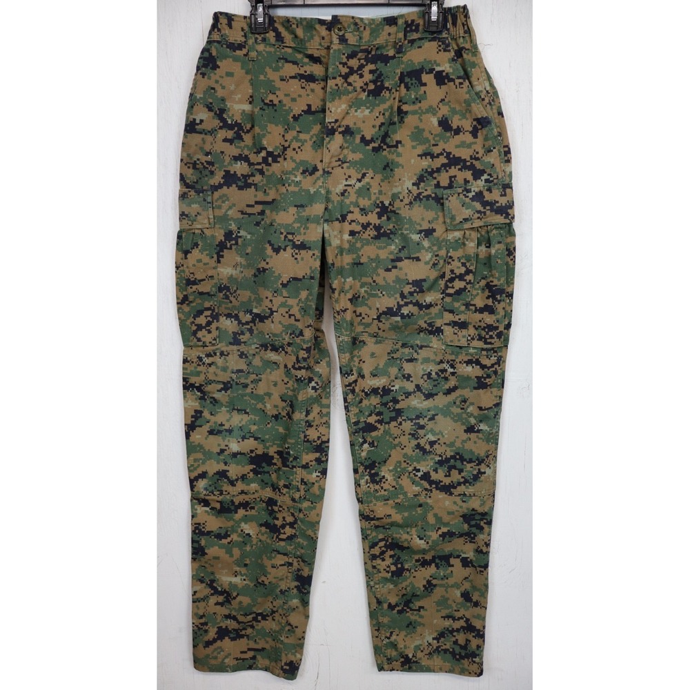 Trouser Woodland Marpat USMC Cargo Camo Pants American Apparel Size M Long 34x34
